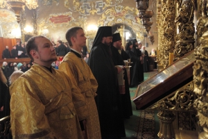 Владыки аспиранты посетили Свято-Троицкую Сергиеву Лавру