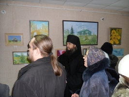 В музее открылась выставка живописных работ посвященных убиенному иеромонаху Александру