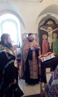 Епископ Савватий в Тарском кафедральном Соборе    